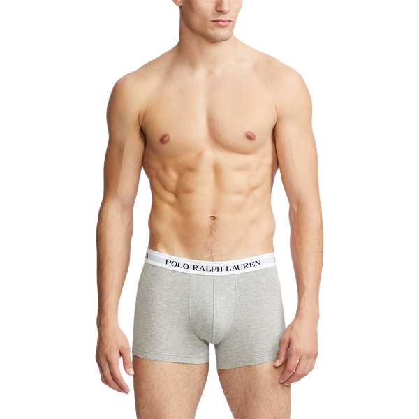 3-pk klassieke stretchkatoen boxershorts Polo Ralph Lauren in Gem&ecirc;leerd 2