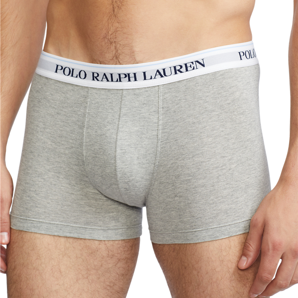 3-pk klassieke stretchkatoen boxershorts Polo Ralph Lauren in Gem&ecirc;leerd 3