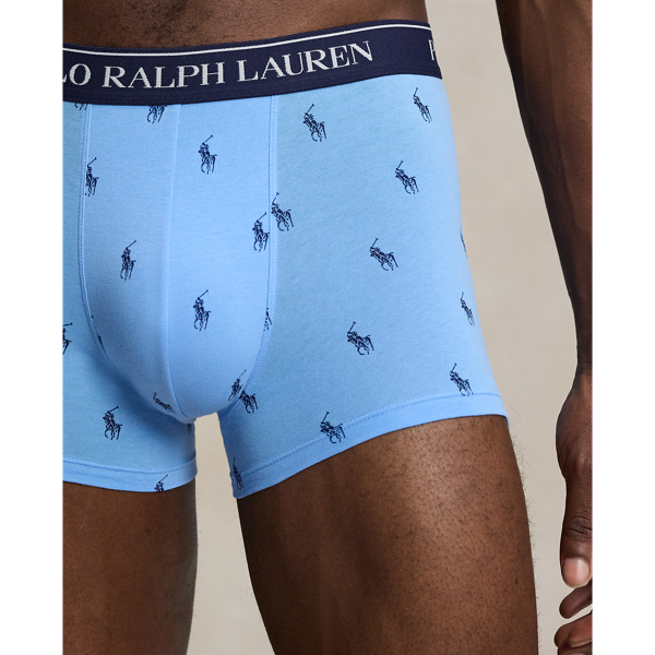 Blue/Pink/Navy Classic Stretch Cotton Boxer 3-Pack Polo Ralph Lauren 3