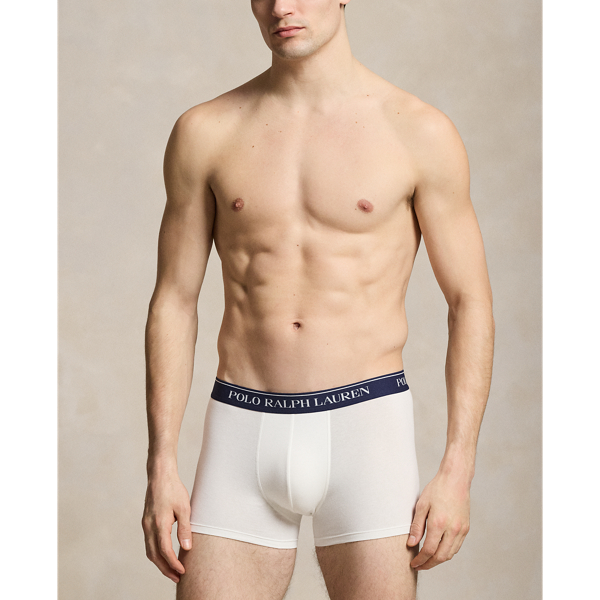 White/Office Blue/Navy Classic Stretch Cotton Boxer 3-Pack Polo Ralph Lauren 2