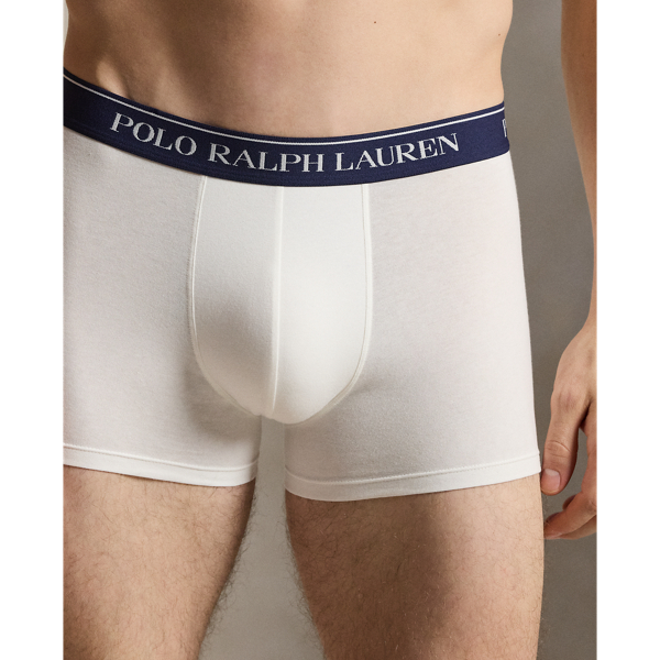 White/Office Blue/Navy Classic Stretch Cotton Boxer 3-Pack Polo Ralph Lauren 3