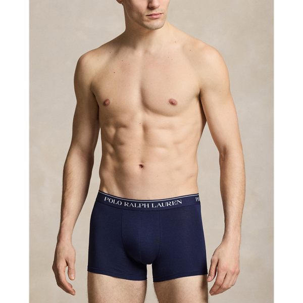White/Office Blue/Navy Classic Stretch Cotton Boxer 3-Pack Polo Ralph Lauren 6