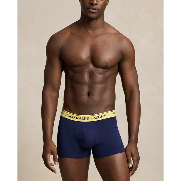 3&nbsp;slips-boxers classiques coton stretch Polo Ralph Lauren en Marine/Piment/Noir 6
