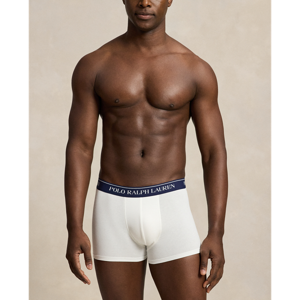 White/Navy/Blue Classic Stretch Cotton Boxer 3-Pack Polo Ralph Lauren 5