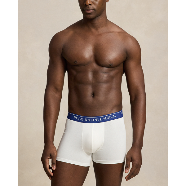 White/Navy/Blue Classic Stretch Cotton Boxer 3-Pack Polo Ralph Lauren 6
