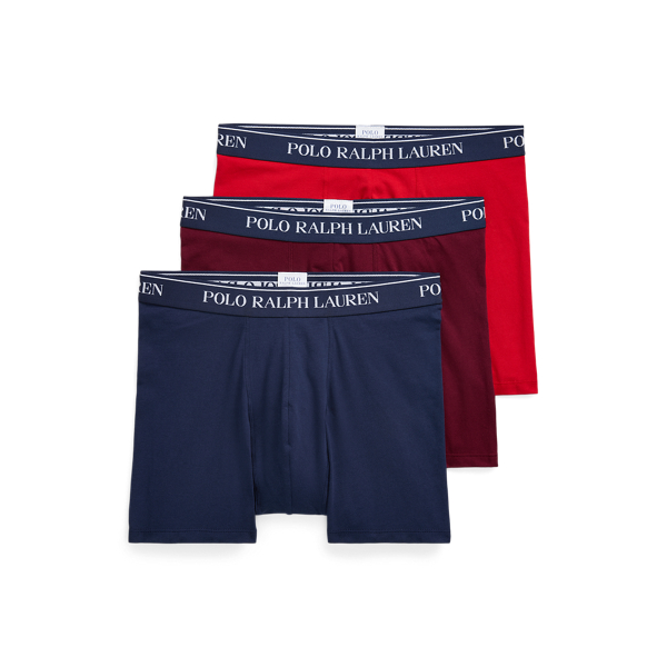 Stretch Cotton Boxer Brief 3 Pack for Men Ralph Lauren UK