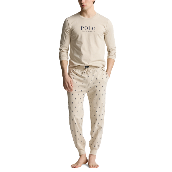 All over Pony Cotton Jersey Sleep Jogger for Men Ralph Lauren BE