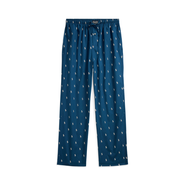 Clancy Blue Signature Pony Cotton Pyjama Trouser Polo Ralph Lauren 1
