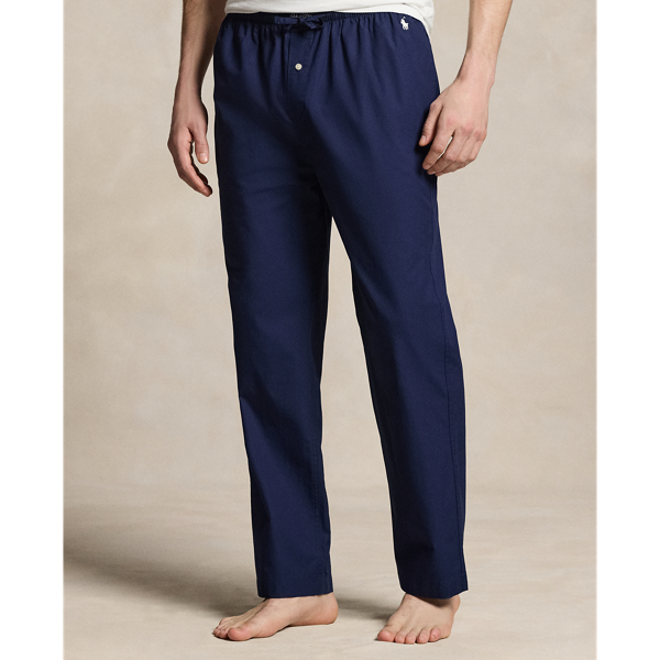 Pantalon de pyjama avec poney distinctif Polo Ralph Lauren en Iris Bleu/Blanc Ray&eacute; 3