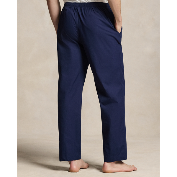 Pantalon de pyjama avec poney distinctif Polo Ralph Lauren en Iris Bleu/Blanc Ray&eacute; 4
