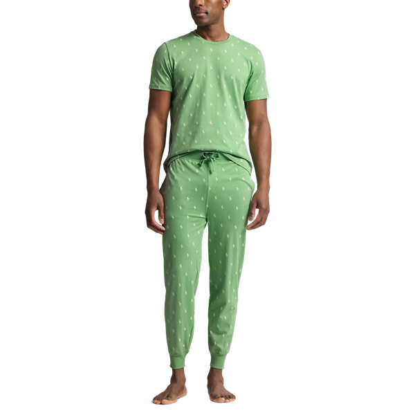 Nachthemd aus Baumwolljersey mit Pony Polo Ralph Lauren in Pistazie 2