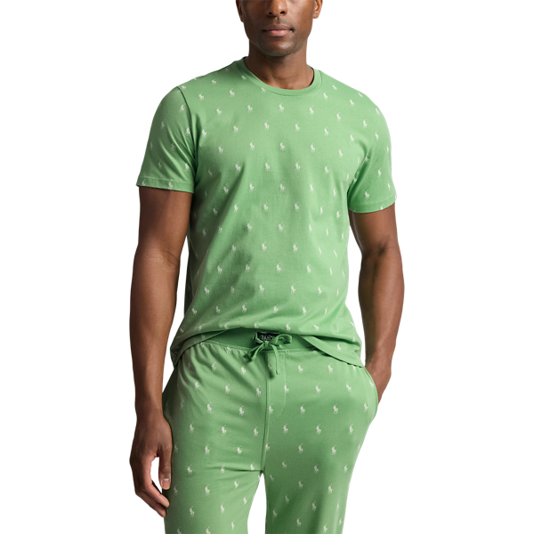 Nachthemd aus Baumwolljersey mit Pony Polo Ralph Lauren in Pistazie 3