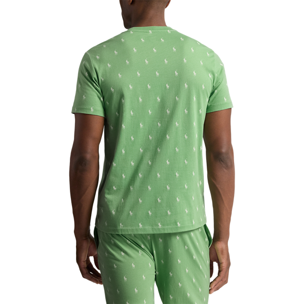 Nachthemd aus Baumwolljersey mit Pony Polo Ralph Lauren in Pistazie 4