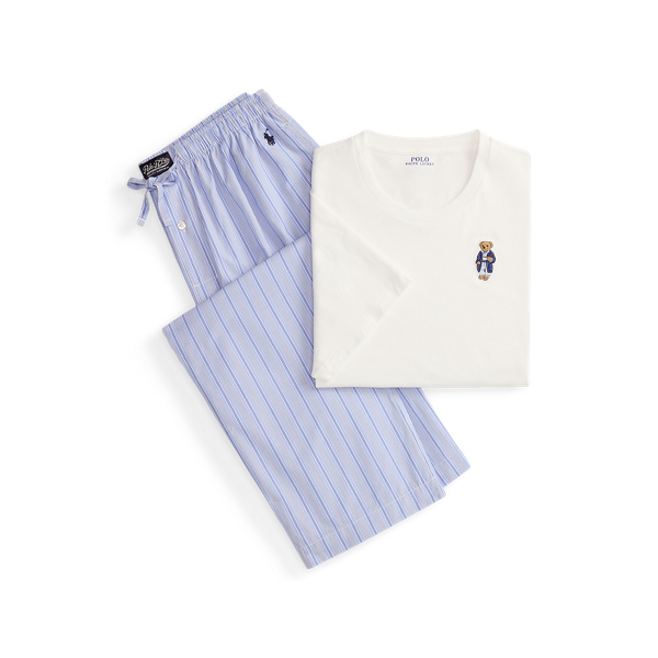 Polo Bear & Plaid Cotton Sleep Set Polo Ralph Lauren 1