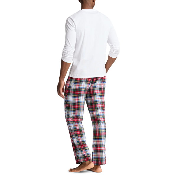 Cotton Jersey Plaid Flannel Sleep Set for Men Ralph Lauren UK