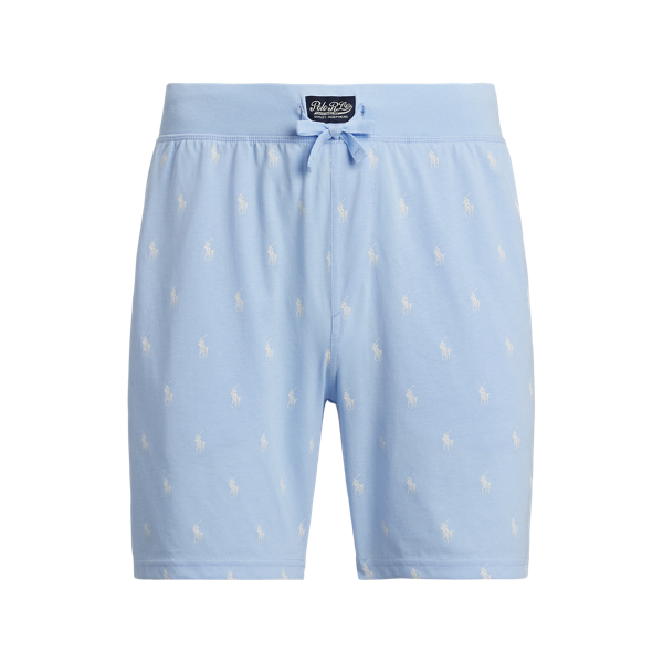 Office Blue Slim-Fit Schlafshorts mit Polo Pony Polo Ralph Lauren 1