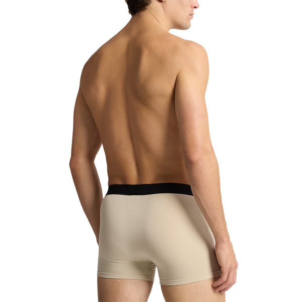 Classic Cotton-Blend Trunk 3-Pack Polo Ralph Lauren en Gris/Blanc/Noir 4