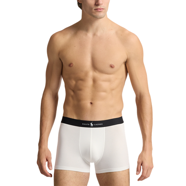 Classic Cotton-Blend Trunk 3-Pack Polo Ralph Lauren en Gris/Blanc/Noir 5