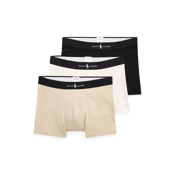 Trois boxers classiques en coton mélangé