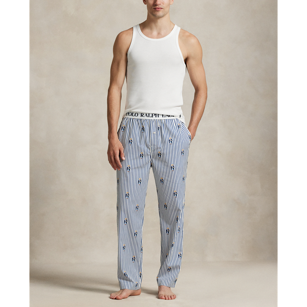  Polo Bear Striped Poplin Pyjama Trouser