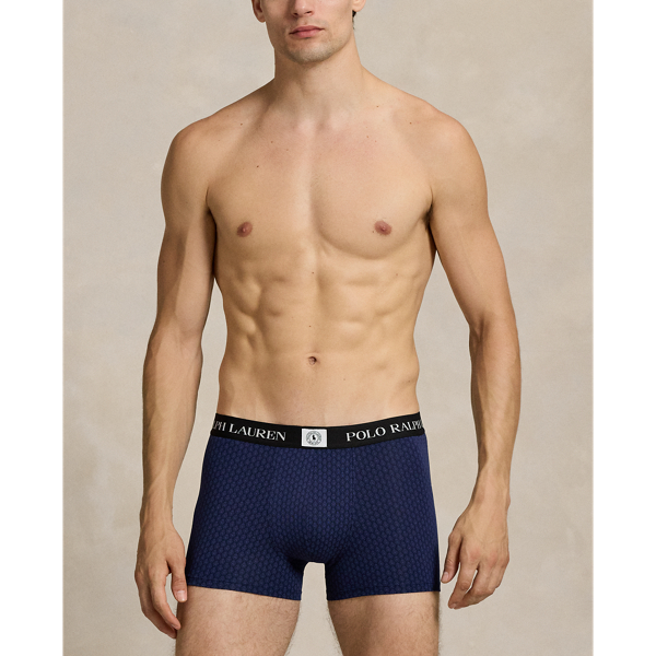 Camel/Navy Classic Stretch Cotton Trunk 3-Pack Polo Ralph Lauren 2