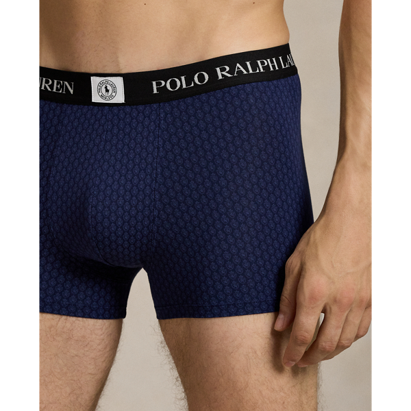 Camel/Navy Classic Stretch Cotton Trunk 3-Pack Polo Ralph Lauren 3