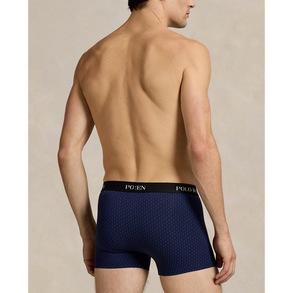 Camel/Navy Classic Stretch Cotton Trunk 3-Pack Polo Ralph Lauren 4