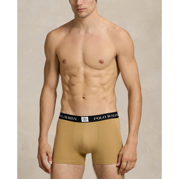Camel/Navy Classic Stretch Cotton Trunk 3-Pack Polo Ralph Lauren 5