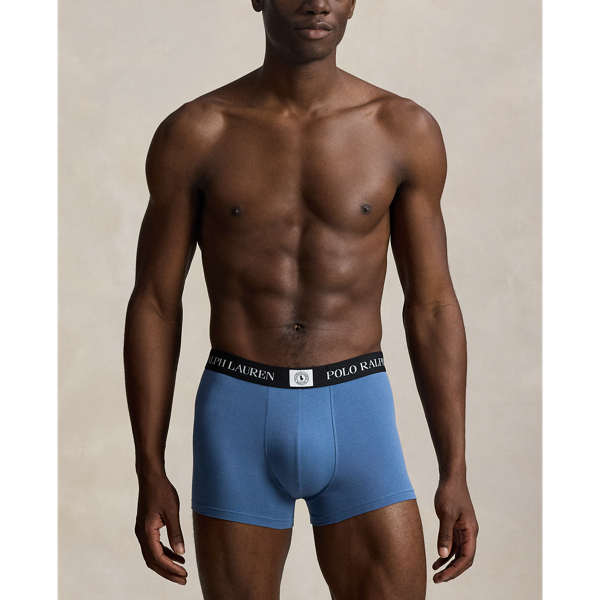 Blue/Delta Blue/Black Classic Stretch Cotton Boxer 3-Pack Polo Ralph Lauren 2