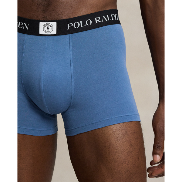 Blue/Delta Blue/Black Classic Stretch Cotton Boxer 3-Pack Polo Ralph Lauren 3