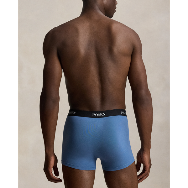 Blue/Delta Blue/Black Classic Stretch Cotton Boxer 3-Pack Polo Ralph Lauren 4
