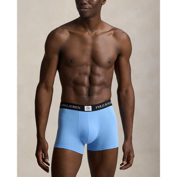 Blue/Delta Blue/Black Classic Stretch Cotton Boxer 3-Pack Polo Ralph Lauren 6