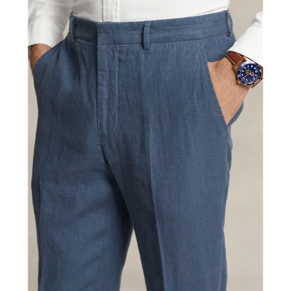 Corsair Blue Linen Suit Trouser Polo Ralph Lauren 6