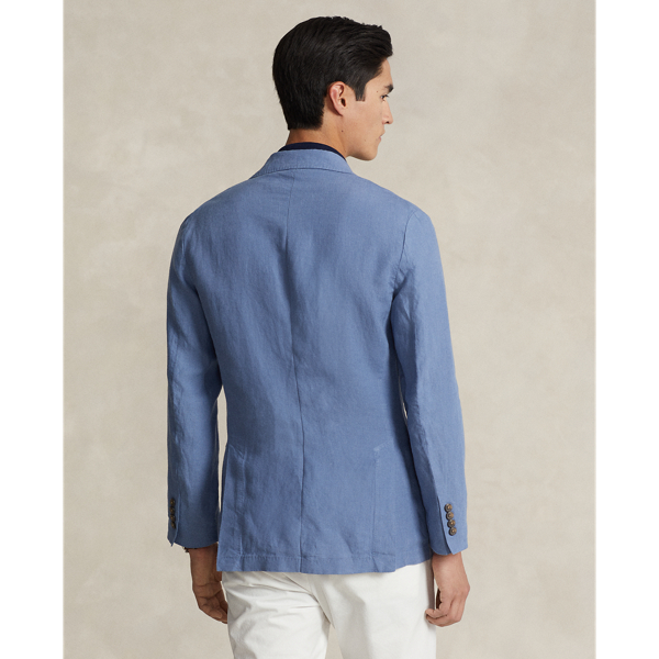 Modern-Fit Leinen-Anzugjacke Polo&nbsp;Soft Polo Ralph Lauren in Carson-Blau 5