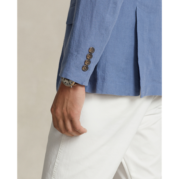 Modern-Fit Leinen-Anzugjacke Polo&nbsp;Soft Polo Ralph Lauren in Carson-Blau 7