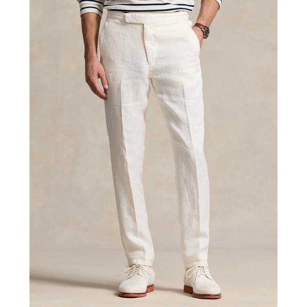 Classic Cream Hemp Twill Suit Trouser Polo Ralph Lauren 4