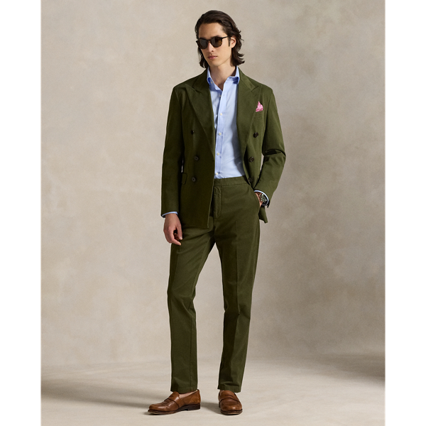 Garment-Dyed Stretch Chino Suit Trouser