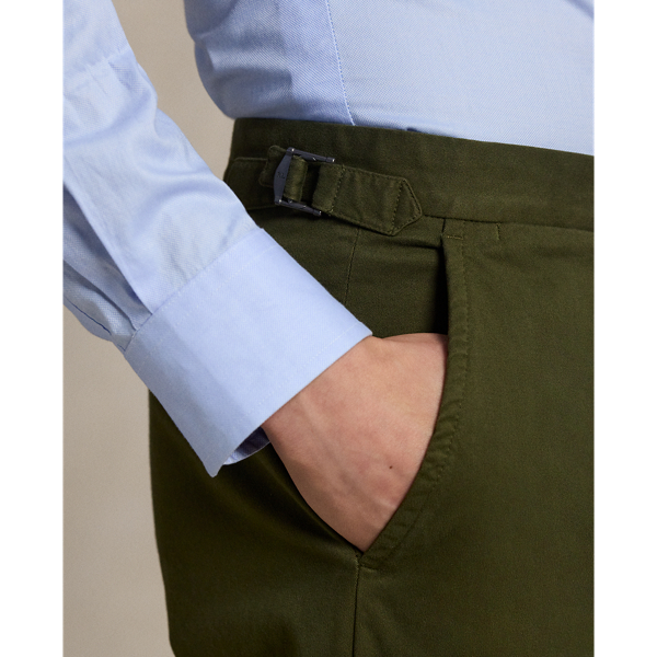 Garment-Dyed Stretch Chino Suit Trouser