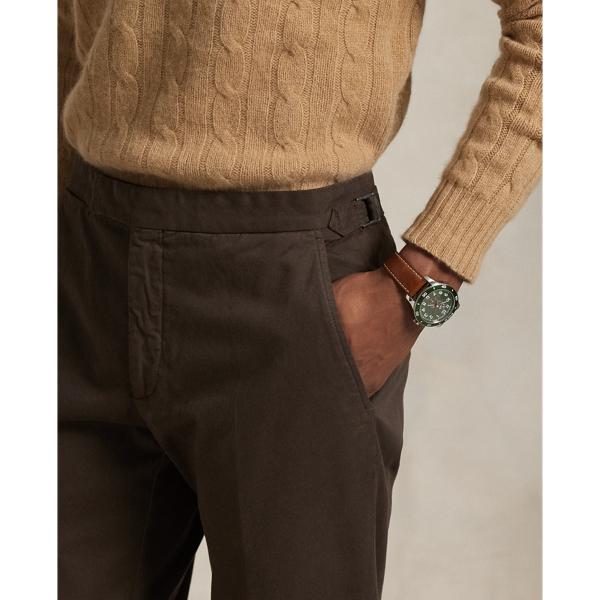 Garment-Dyed Stretch Chino Suit Trouser