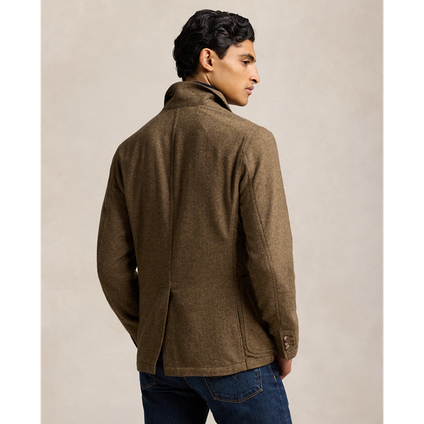 Fiskbensm&ouml;nstrad blazer Modern Fit Polo Ralph Lauren i Brun/beige 5