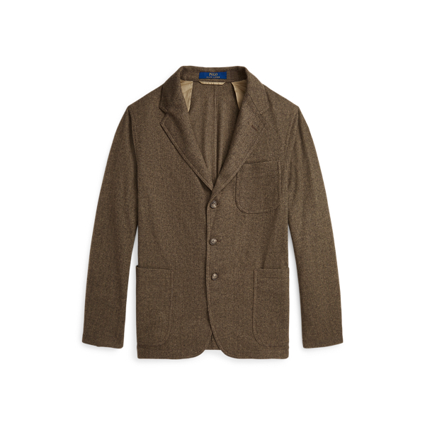 Fiskbensm&ouml;nstrad blazer Modern Fit Polo Ralph Lauren i Brun/beige 2