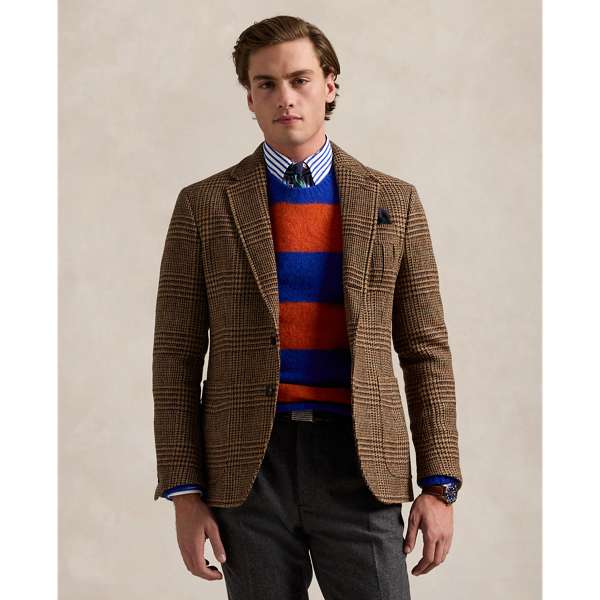 Polo Tailored Plaid Harris Tweed Jacket