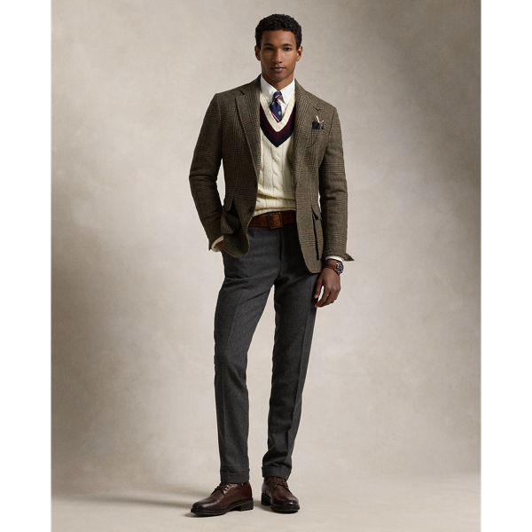 Loden Multi Rust The RL67 Plaid Tweed Jacket Polo Ralph Lauren 4