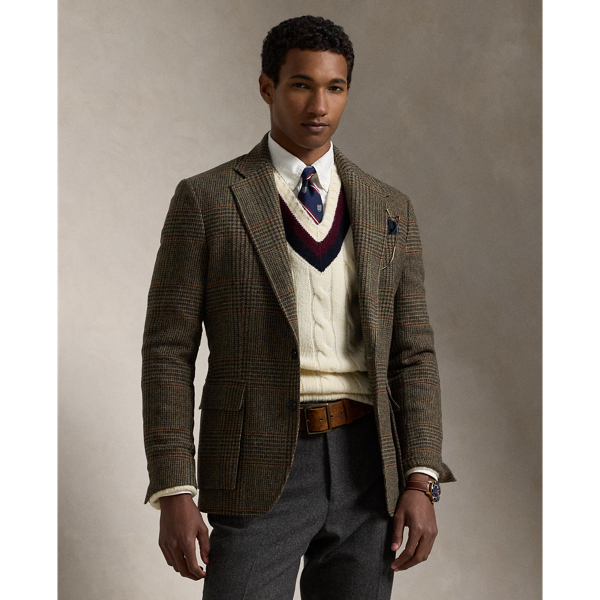 Ralph lauren mens tweed jacket on sale