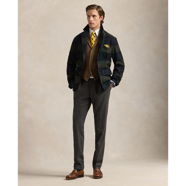 Mens plaid dress coat hotsell