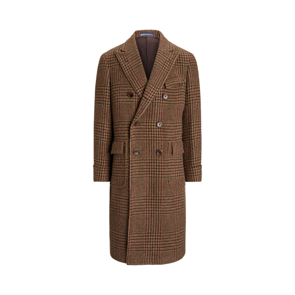 Ralph lauren men's camel overcoat hotsell