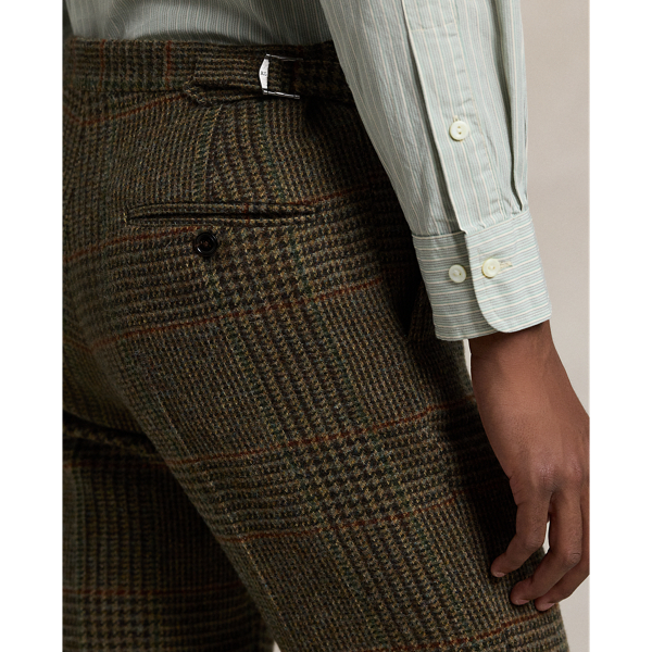 Tweed plaid pants top