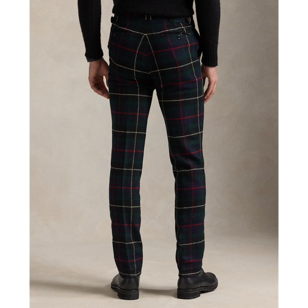 Plaid Wool Suit Trouser