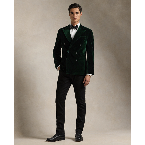 Dark Racing Green Polo Tailored Velvet Jacket Polo Ralph Lauren 4