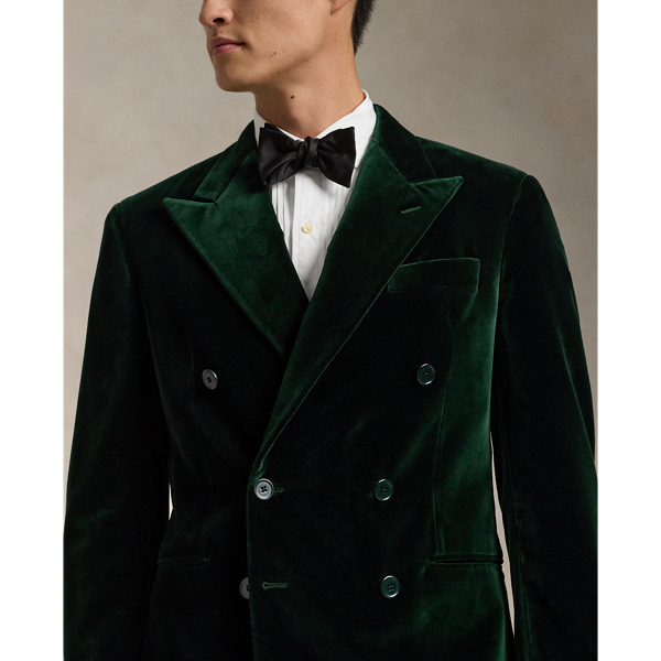 Dark Racing Green Polo Tailored Velvet Jacket Polo Ralph Lauren 6